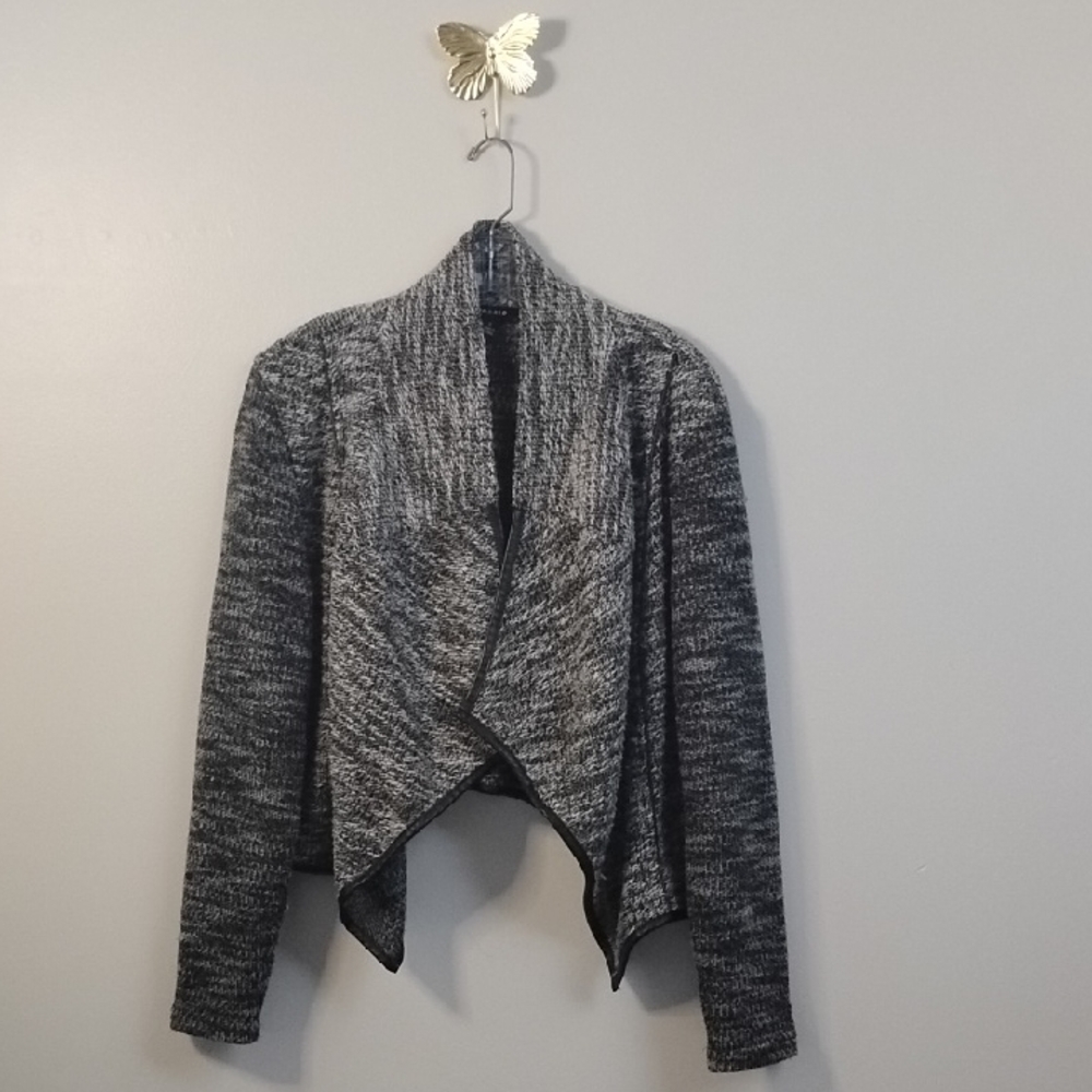 Torrid Moto Style Drape Front Gold‎ Metallic Lagenlook Comfy Cardigan Jacket